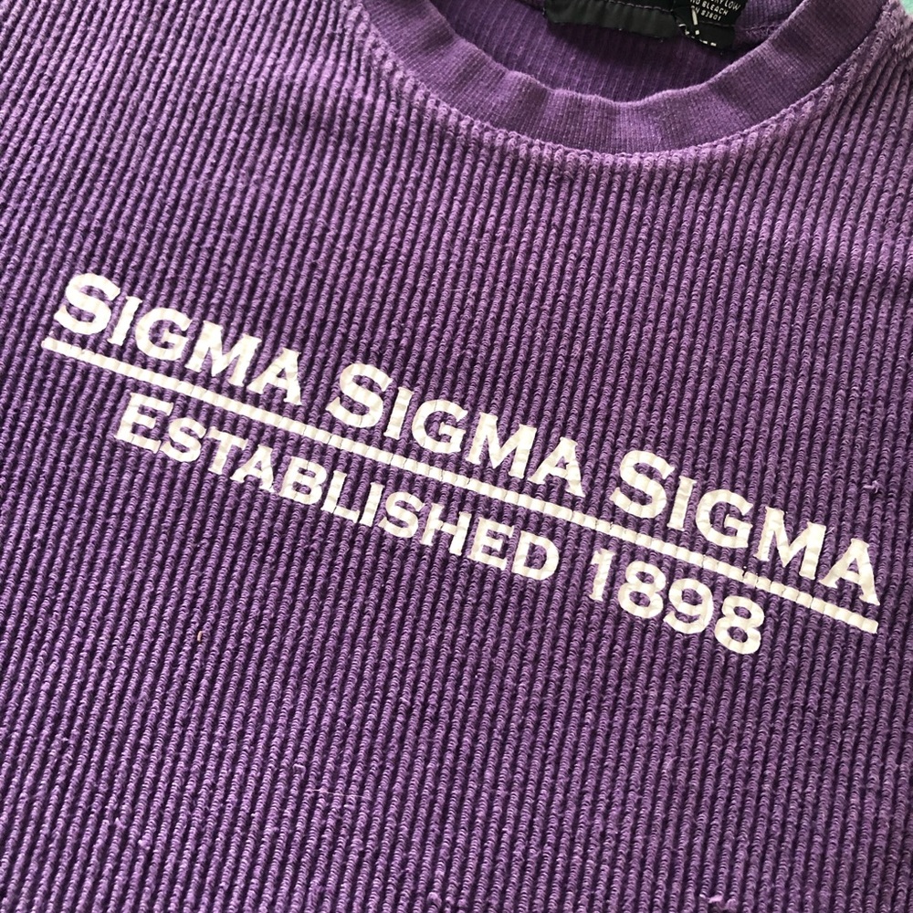Tri Sigma Corded Crew